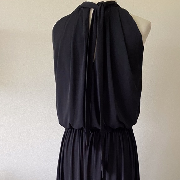 KOH KOH Black KeyHole Slimming Maxi Dress 2 - Picture 11 of 15